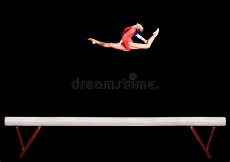 Balance Beam Stock Image Image Of Acrobat Elegance Fitness 6357813