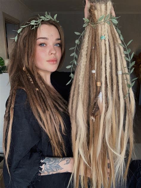 Jamylein Human Hair Dreadlocks With Long Ends Boho Style D E Or S E