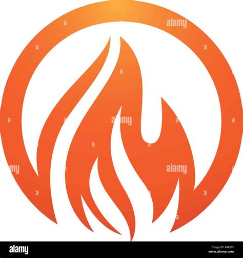 Fire Flame Logo Template Vector Icon Oil Gas And Energy Logo Concept Stock Vector Image And Art