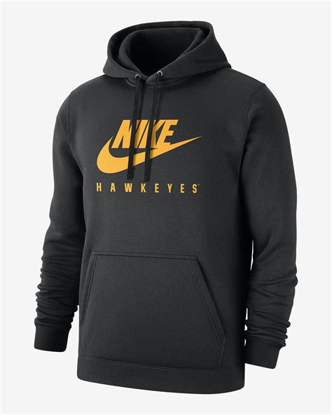 Nike College Club Fleece Iowa Mens Pullover Hoodie