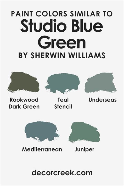 Colors Similar To Studio Blue Green Sw By Sherwin Williams