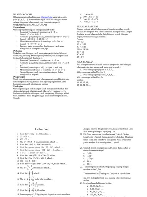 Bilangan Cacah Pdf