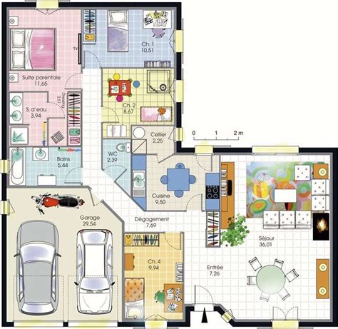 Plan Maison Familiale 3 Chambres Plans Maisons