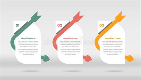 Abstract Steps Infographic Text Presentation Template Design With