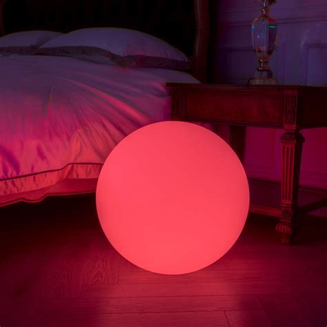 16-inch LED Ball Light As Mood Night Light Floating Orb, Pond Decor ...