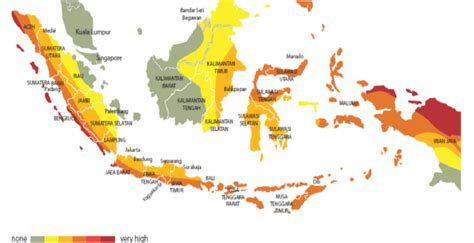 Indonesia Natural Disaster Risk Map 5 Download Scientific Diagram