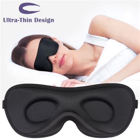 Tinymoon D Sleep Mask Blackout Ultra Thin Cool Silk Fabric