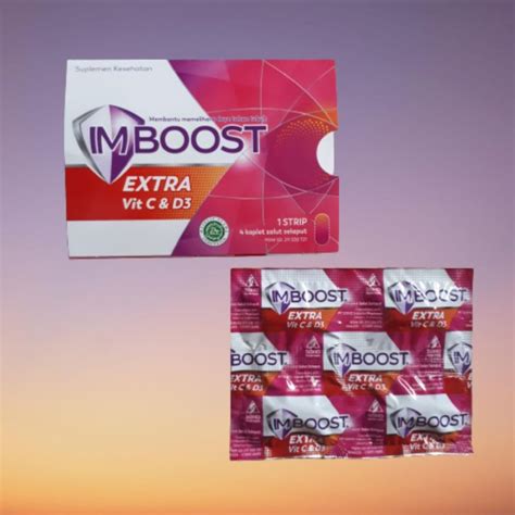 Jual IMBOOST EXTRA Vit C D3 Isi 4 Tablet Membantu Memelihara Daya