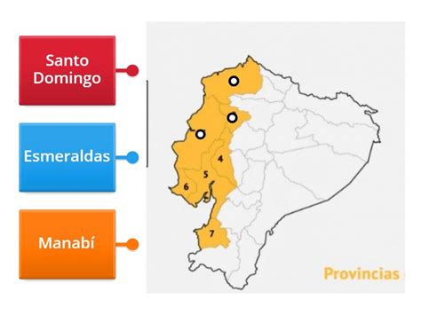 Mapa De La Costa Labelled Diagram