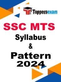 SSC MTS 2024 Syllabus December 2024 Toppersexam