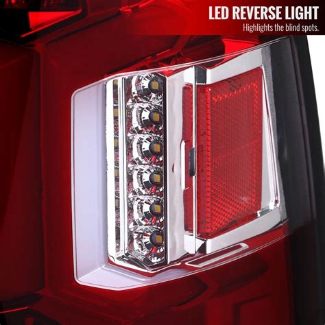 Spec D Lt Ram Rled Sq Tm Chrome Red Sequential Fiber Optic Led