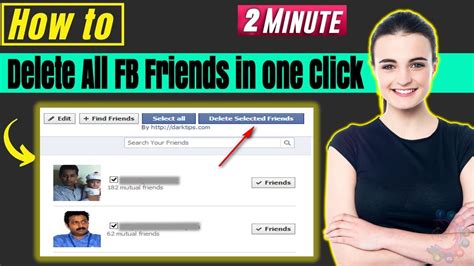 How To Delete All Facebook Friends In One Click Youtube