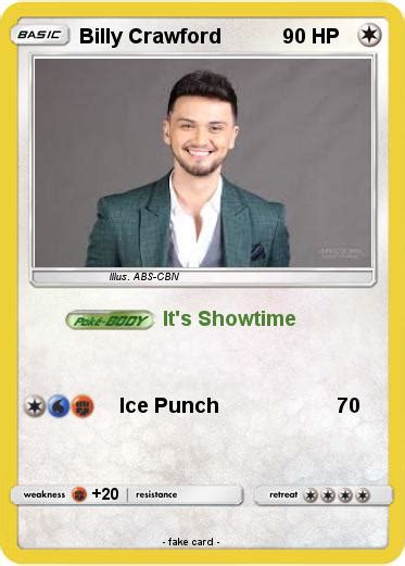 Pokémon Billy Crawford Its Showtime My Pokemon Card