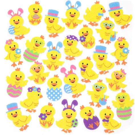 Easter Chick Felt Stickers Baker Ross