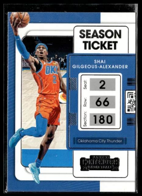 Panini Prizm Prizms Bleu Shai Gilgeous Alexander Oklahoma City