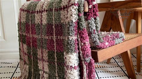 Crochet Mad For Plaid Blanket Pattern Tutorial The Crochet Crowd