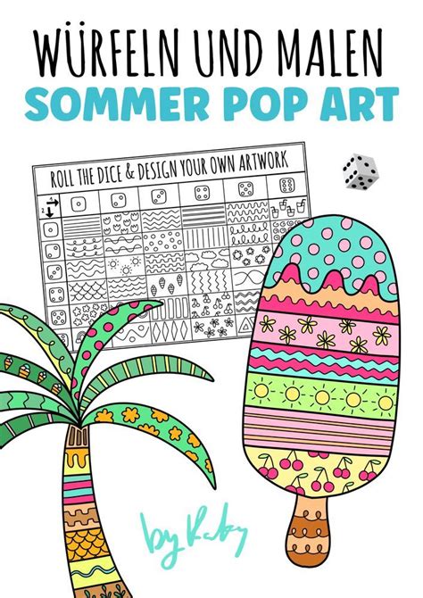 W Rfeln Malen W Rfel Dein Sommer Pop Art Kunstwerk