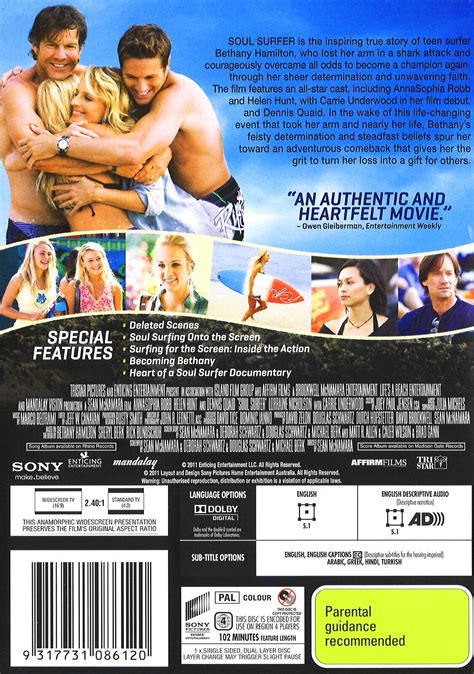 736a New Sealed Soul Surfer Dvd Region 4 Ebay