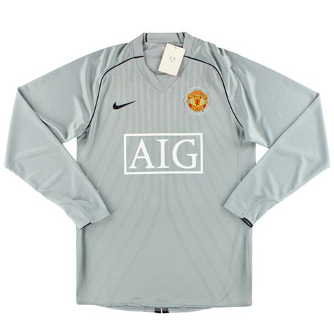 2007 09 Camiseta De Portero Del Manchester United Nike Player Issue