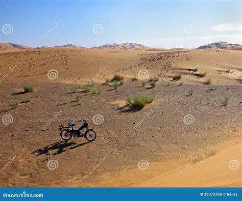 Motorcycle In The Desert Stock Photo Image Of Open Adventure