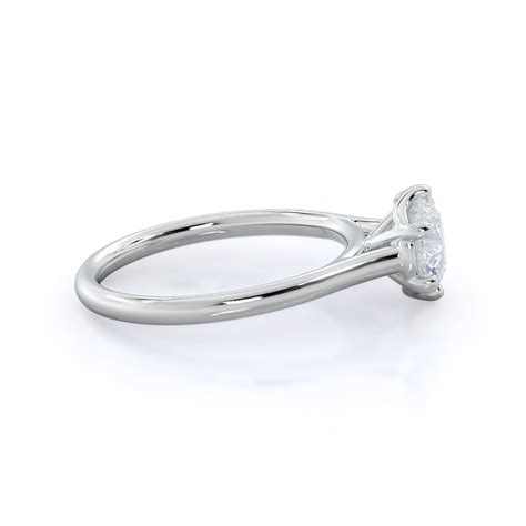 Six Prong Cathedral Basket Engagement Ring With Clarity