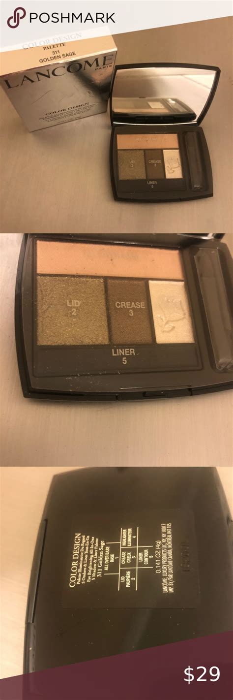 Lancome Color Design Eye Shadow Palette Gold Sage