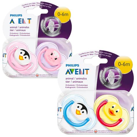 Ty Ngậm Hình Thú Philips Avent Chống Vẩu 0 6m Happy Mommy Siêu