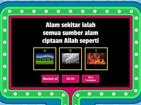 ADAB TERHADAP ALAM SEKITAR Gameshow Quiz