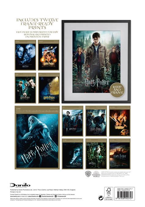 Harry Potter Deluxe Collector S Calendarios De Pared 2024