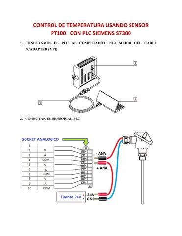 SENSOR PT100 CON PLC SIEMENS S7300 PARA CONTROL DE TEMPERATURA USANDO