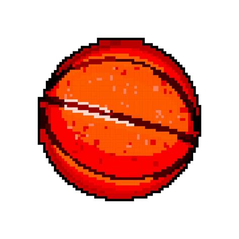 Basketball Ball Sport Game Pixel Art Vector Illustration 23867170