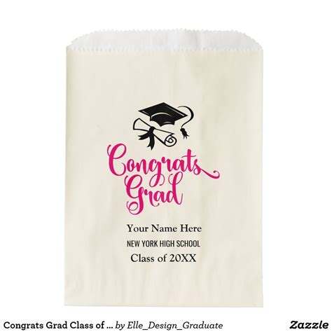 Congrats Grad Class Of 2020 Graduation Favor Bag 2020graduation