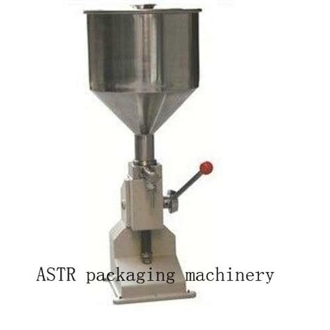 Food Filling Machine 1 100ml Manual Hand Pressure Stainless Paste