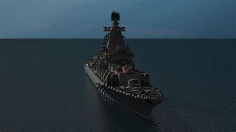 Russian Navy Slava Class Cruiser Moskva Minecraft Map