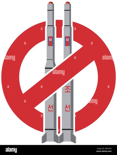 North Korean Missile Vector Illustration Stock Vector Image Art Alamy