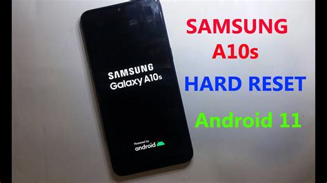 Samsung Galaxy A10s Hard Reset Android 11 2021 Youtube