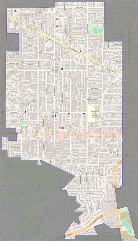 Map of Lomita city - Thong Thai Real