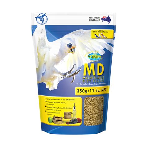 Vetafarm Parrot Maintenance Diet Pellets 350g - ACVet