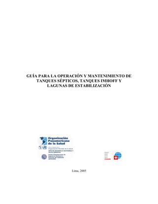 Guia Para La Operacion Y Mantenimiento De Tanques Septicos Tnaques