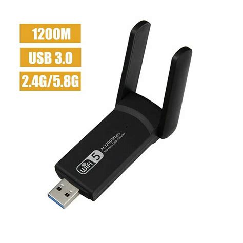 Buy 1200mbps Long Range Ac1200 Dual Band 5ghz Wireless Usb 30 Wifi Adapter Antennas Online At