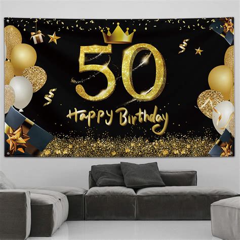 Buy Happy Birthday Banner50th Birthday Decorations For Women Men50th