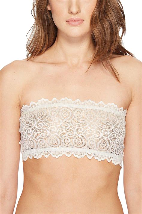 Free People Ivory Reversible Seamless Lace Bandeau Bralette Cheapundies