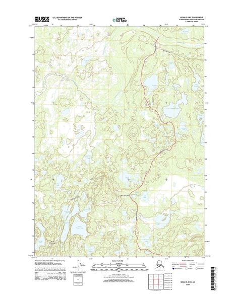 Usgs Topo Map Kenai C 3 Ne Southcentral Alaska Topo Maps Alaska