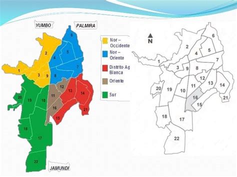 Resultado De Imagen Para Mapa De Cali Comon Las Comunas 13 1415 Y 21