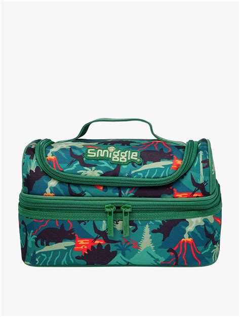 Smiggle Vivid Double Decker Lunchbox Green Igl Grn