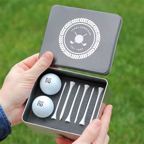 Personalised Golf Set With Golf Balls And Tees Golf T For Etsy