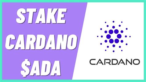 How To Stake Cardano Ada Quick Easy Youtube