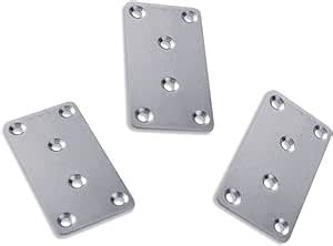 Hyever Stainless Steel Flat Corner Brace Angle Plate Connector Bracket