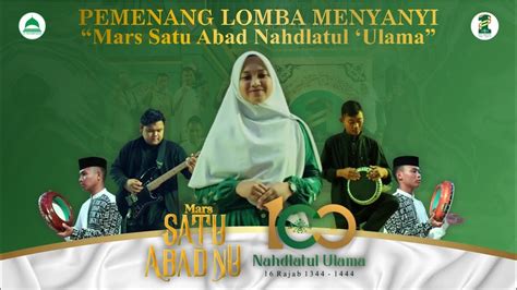 Pemenang Lomba Cover Lagu Mars Satu Abad Nahdlatul Ulama Tingkat