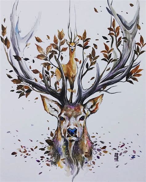 Aquarelle zeigen Tiere von ihrer gefühlvollen Seite malerei